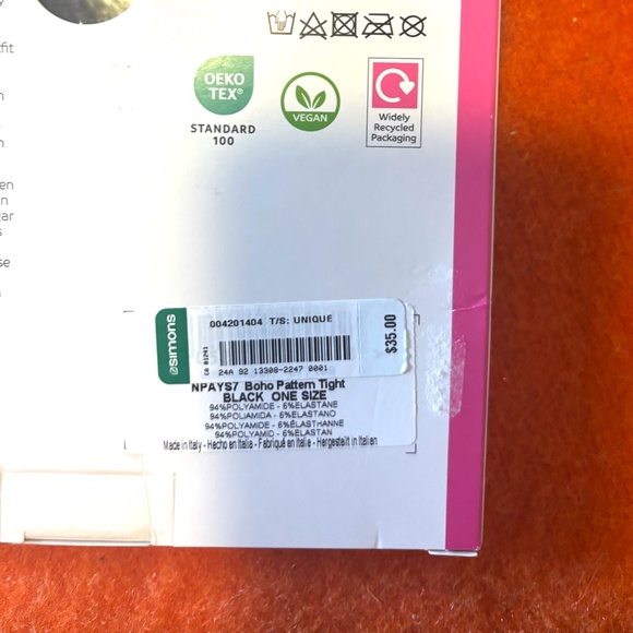 Pretty Polly black Boho pattern tights NWT - Picture 9 of 10